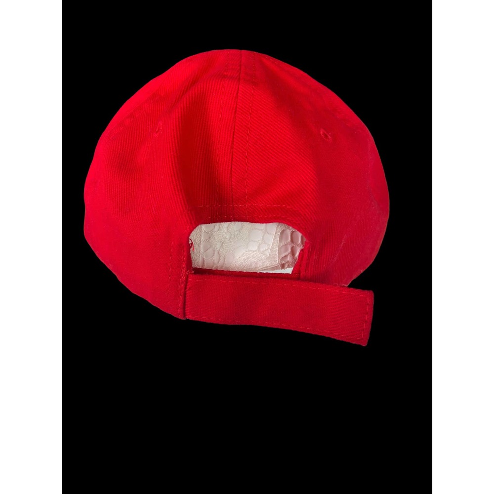💛SOLD🖤 Balenciaga Embroidered Logo BB Baseball Cap in Red *Classic* - Picture 3 of 4